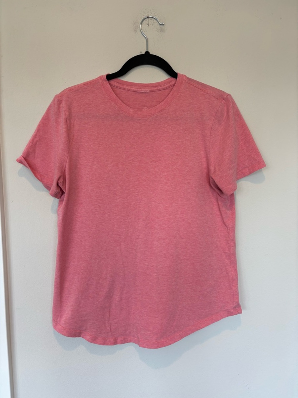 lululemon athletica Heathered Pink Short Sleeve Crew 124
